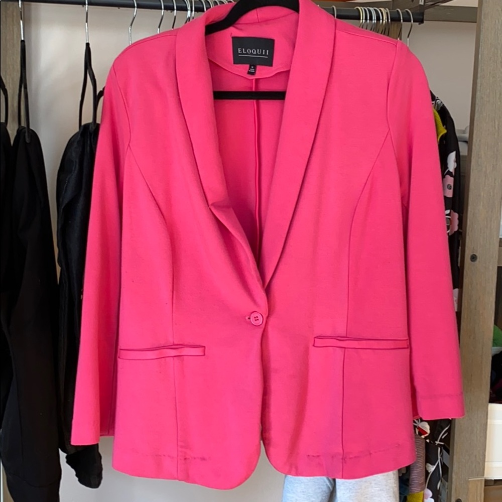 Pink blazer Eloquii 16